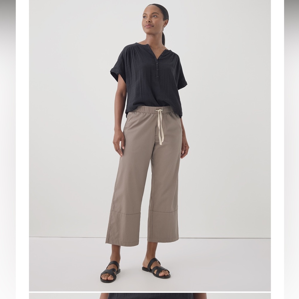 Pact Daily Twill Cropped Pant NWT